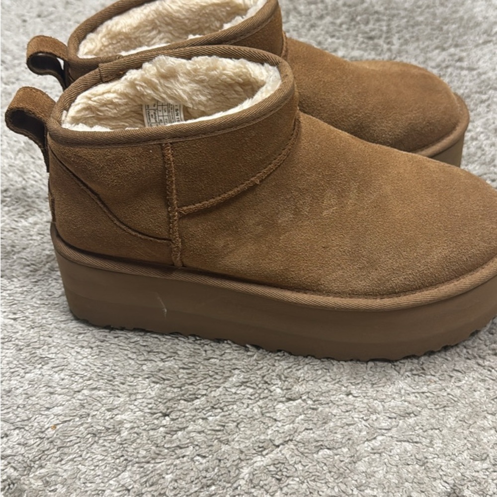UGG Tan Women's Platform Boots
